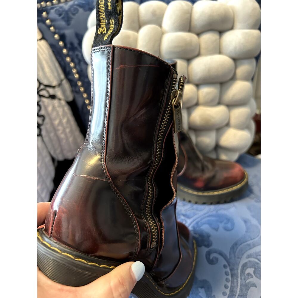 Dr Martens Magdalena II Cherry Red Rub Off size 8/EU 39 - Picture 2 of 8